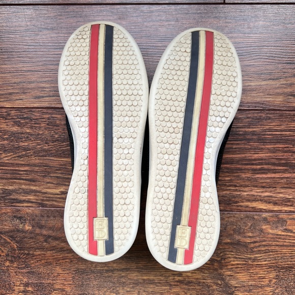 Ellen DeGenerous black leather sneakers loafers 7M - Picture 6 of 10